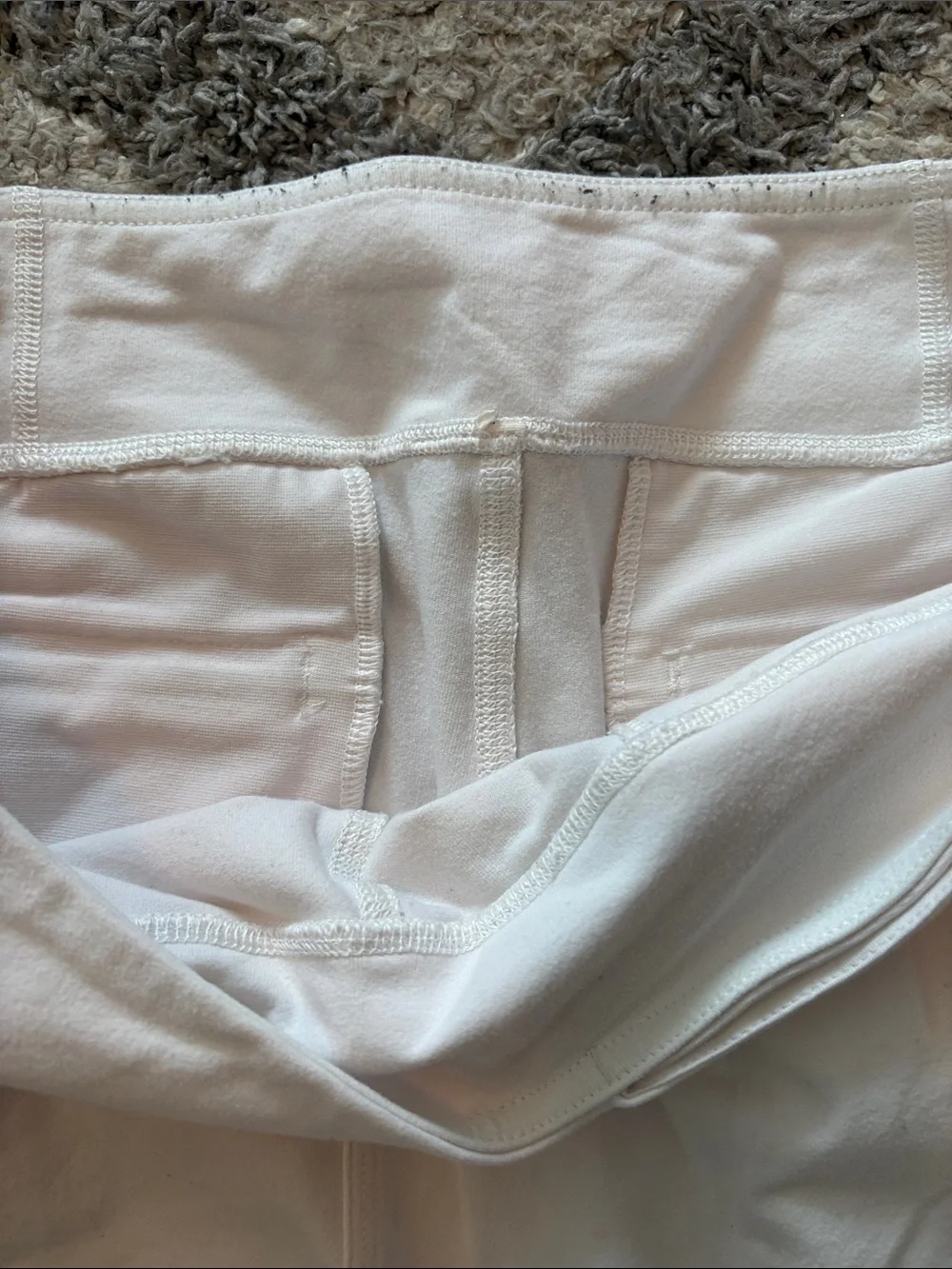 Lulu White Athletic Jogger capri